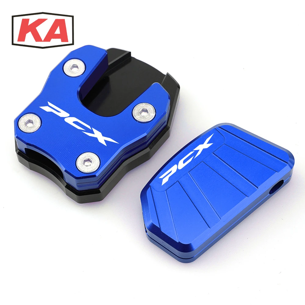 For HONDA PCX125 PCX150 PCX 125 150 Motorcycle CNC Kickstand Foot Side Stand Support Extension Enlarge Auxiliary Block