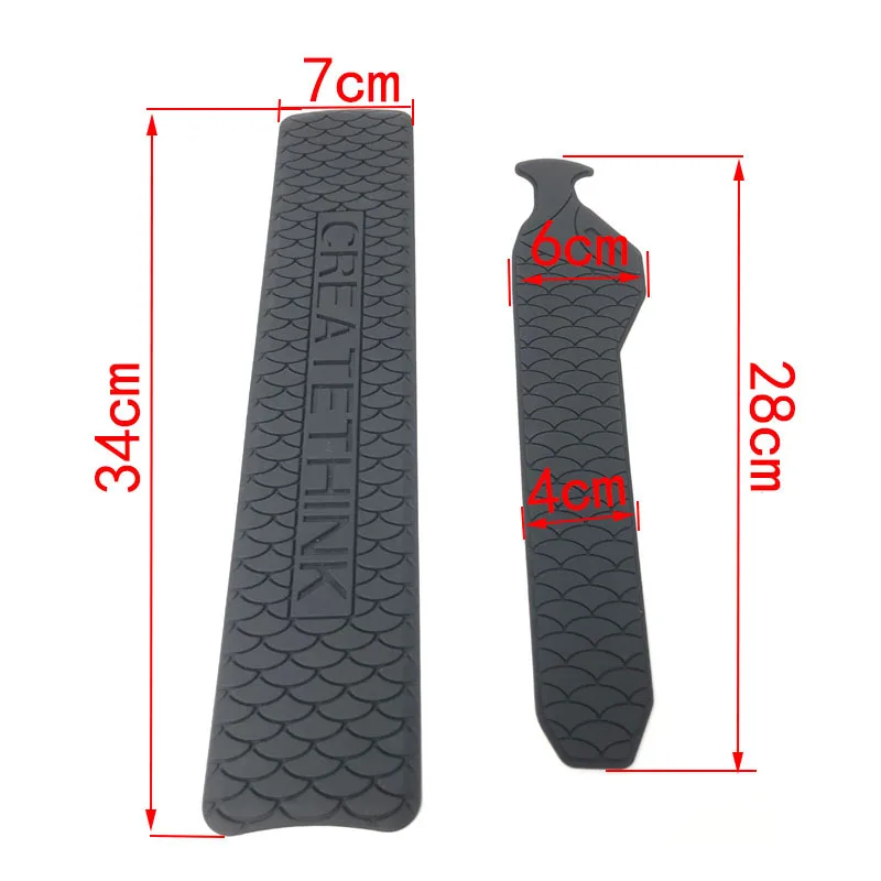 Bicycle Frame Protector Black Silica gel Cycling Frame Chain Stay Posted Protector MTB Chain Care Guard Cover Bike Accessories