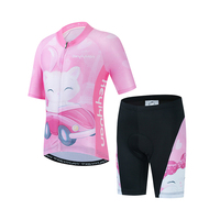 KEYIYUAN Kids Road Cycling Jersey Set Boy Girl Short Sleeve Bike Clothing Child Bicycle Wear Mtb T-shirt Abbigliamento Ciclismo