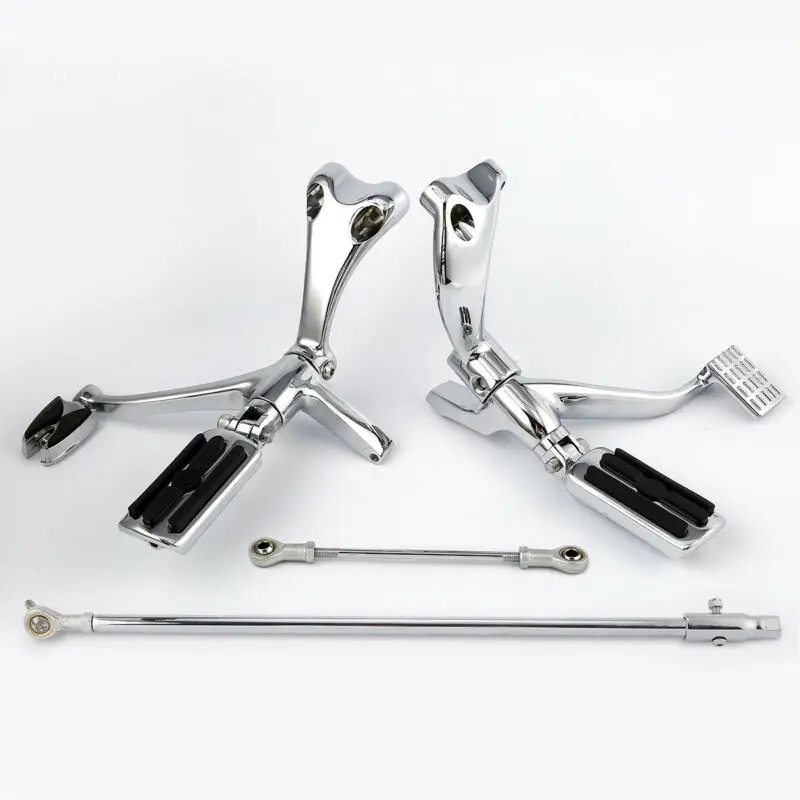 Motorcycle Forward Control Footpegs Linkage Kit For Harley Sportster XL883N XL1200X 883 Iron 1200 Super Low Seventy Two