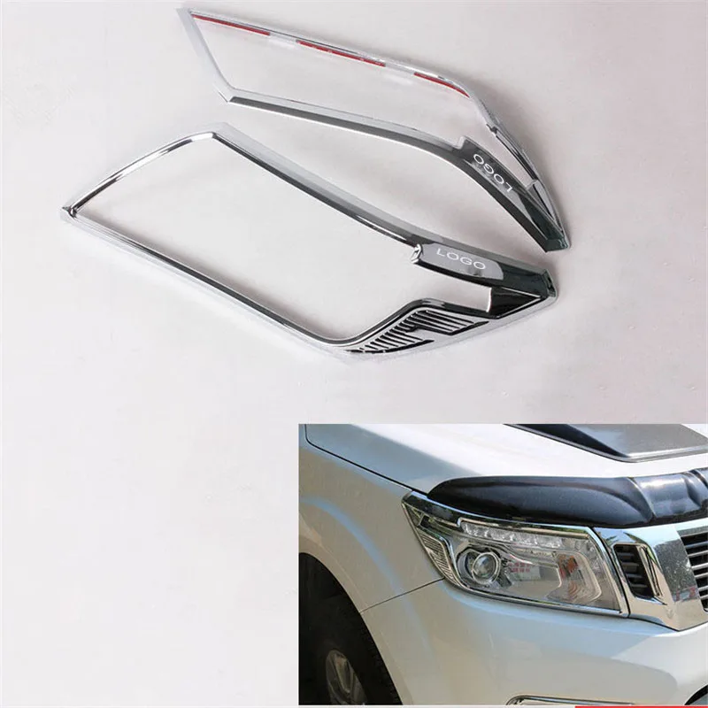 

CHORMED TRIMS STICKER COVER HEADLAMP TAIL LIGHT COVER TUNK BOWL HANDS COVER FOR nissan NAVARA NP300 2014-2017