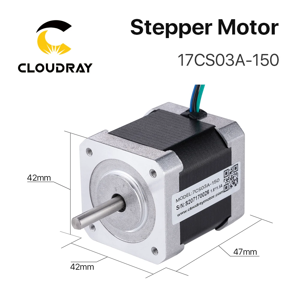 Motor paso a paso Nema17 42mm 2 fases 30Ncm 1.5A Motor paso a paso Cable de 4 conductores para impresora 3D CNC XYZ