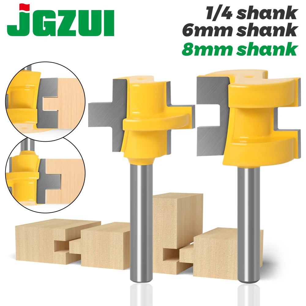 2pc Mini Tongue & Groove Router Bit Set - 1/4\