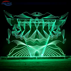 2024 AKLIKE Organic Glass Fashionable Bar DJ Table Acrylic Led Illuminated DJ Table For Night Club Customized Size Dj Table