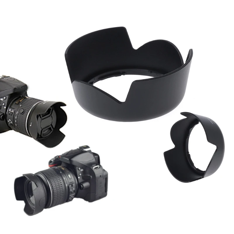 2021 New HB-69 Bayonet Mount Camera Lens Hood for nikon D3200 D3300 D5200 D5300 DX18-55mm