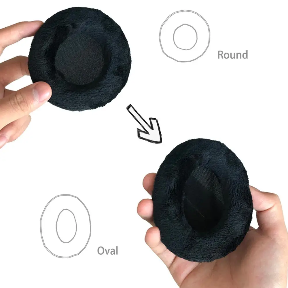 KQTFT Velluto Cuffie di Ricambio per Audio-Technica ATH-ATH-M30x ATH-M40X ATH-M50X ATH M30x M40X M50X Paraorecchie Copertura del Cuscino Cuscino Tazze