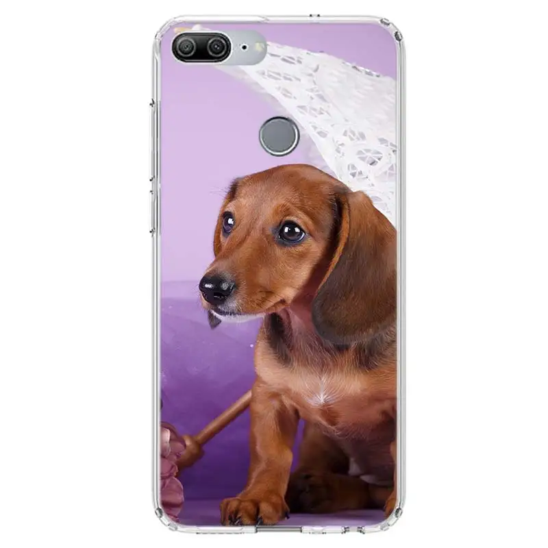 Dachshund Teckel Dackel Dog Soft Phone Case For Huawei Honor 10 Lite 9 20 8S 8X 9X Y5 Y6 Y7 Y9S P Smart Z 2019 7A 7X 8A Pro Capa