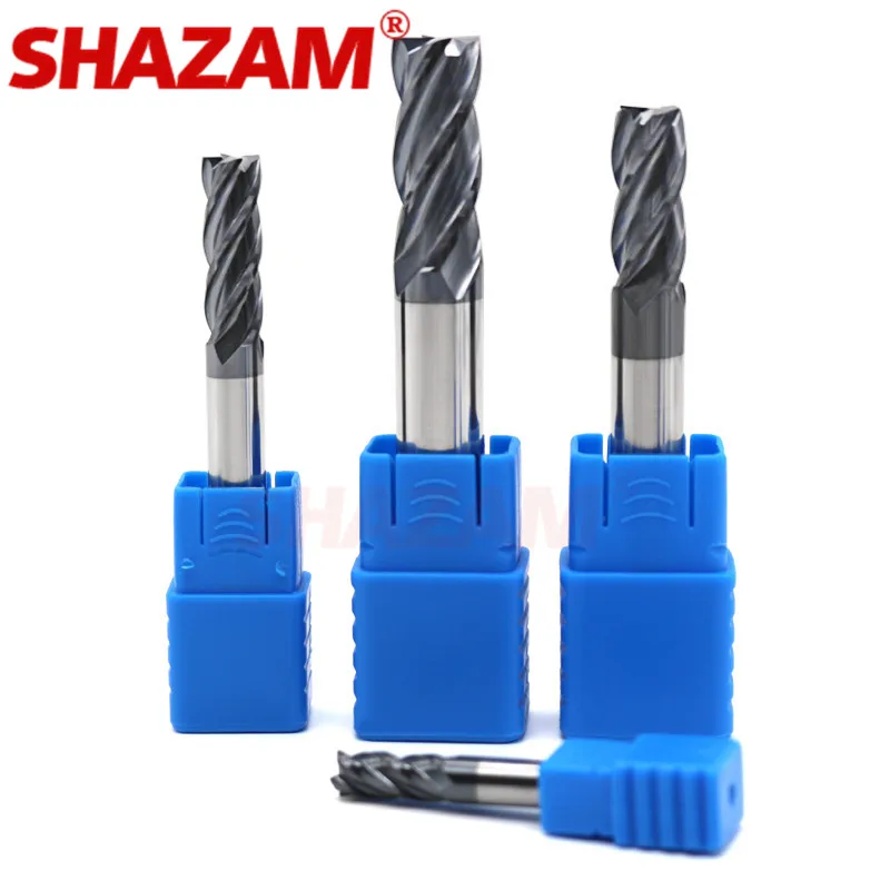 British System Milling Cutter Alloy Coating Tungsten Steel Tool Cnc Maching Endmill 1/8 Kit SHAZAM Milling Tools 5/16 1/2 3/8