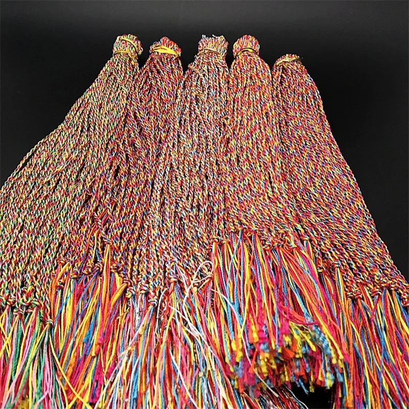 100pcs New colorful rope bracelet wholesale five-color thread knot hand-woven hand rope gift bracelet color rope