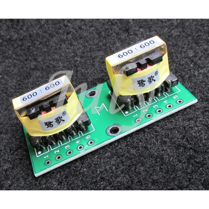 1 Pair E19 Permalloy 600Ω: 600Ω audio signal isolation transformer balanced and unbalanced conversion