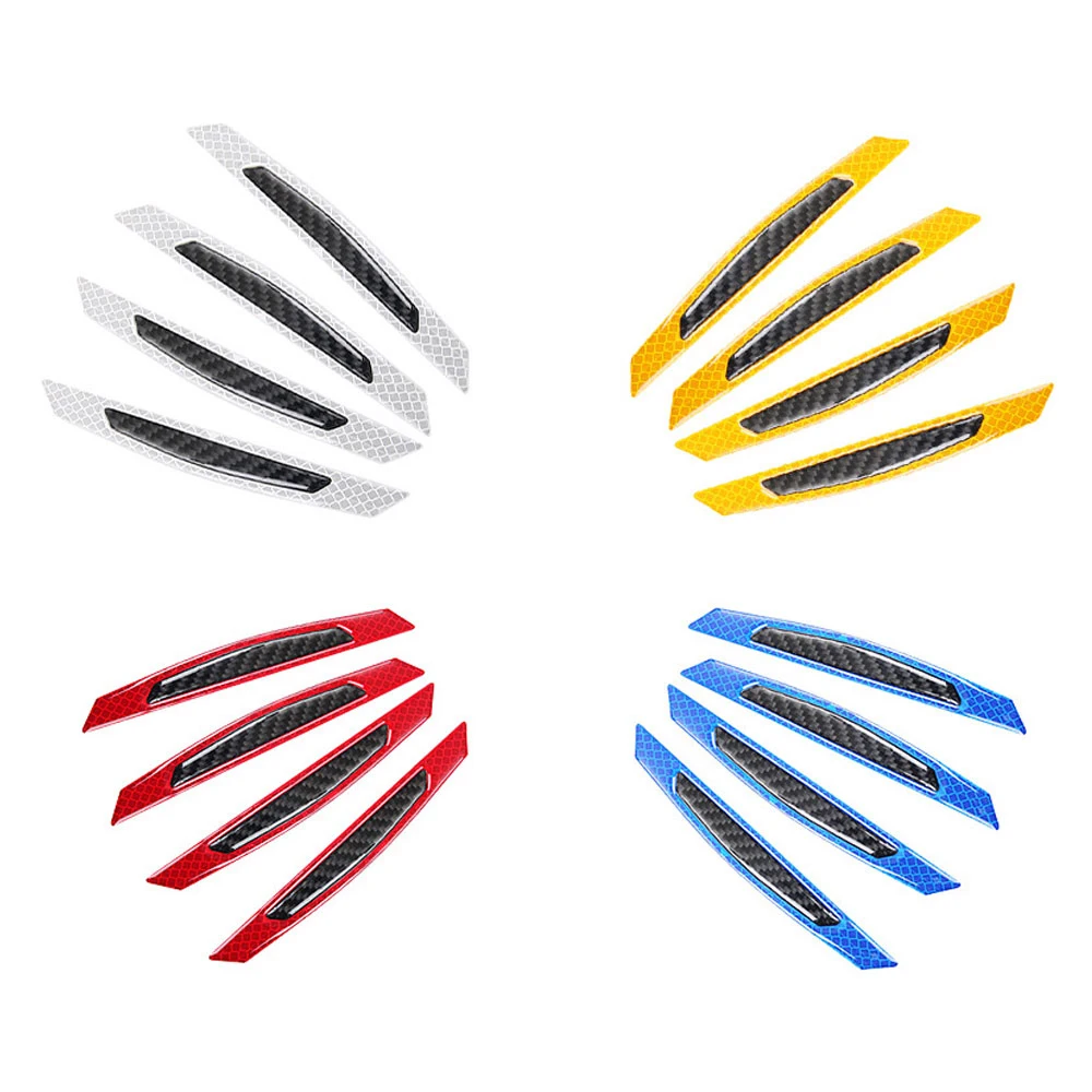 4Pcs/Set Car Door Reflective Sticker Warning Tape Car Reflective Strips Safety Mark Car-styling decoration wairn cars stickers