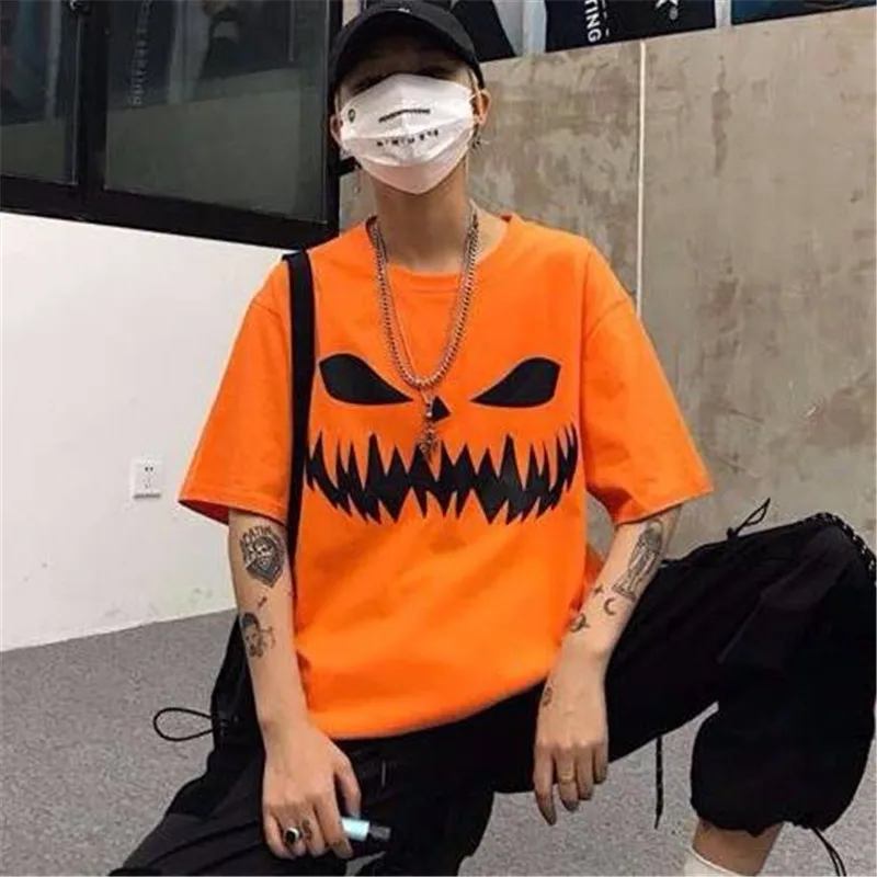 Short Sleeve T-Shirt Hip Hop T Shirts Casual Christmas T Shirts Funny Summer Harajuku Tees Streetwear Korean Fashion Tshirt Male