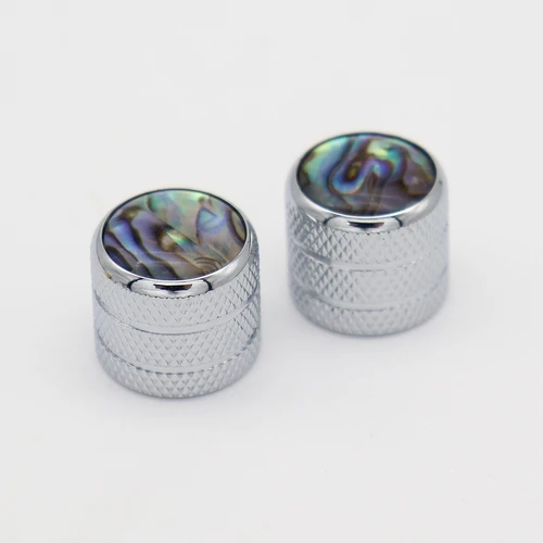 Imagen 2 del producto 2 uds/4 Uds carcasa de Metal con perillas de cúpula de guitarra de carcasa incrustada o perilla de bajo para guitarra Tele Telecaster
