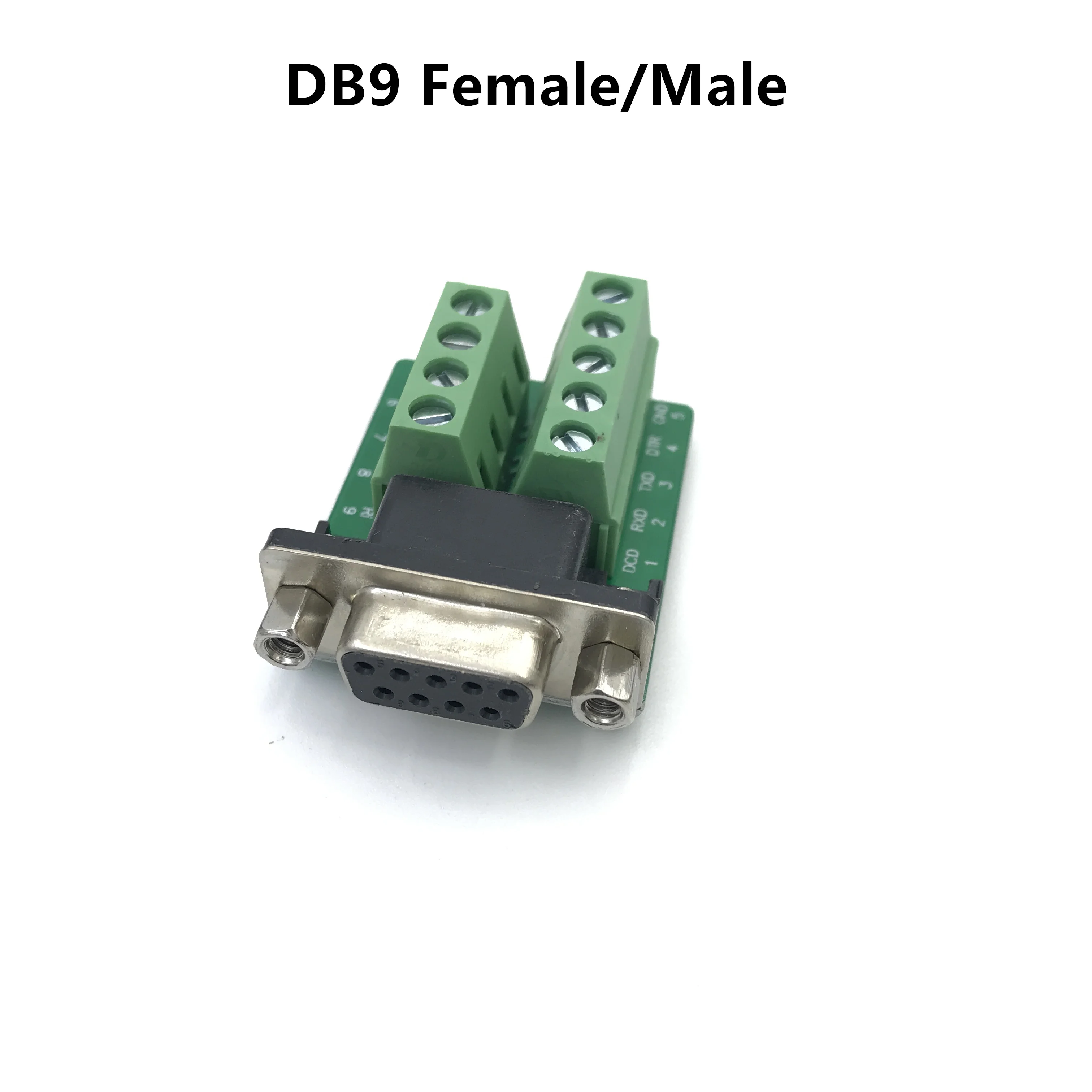Adaptador hembra macho DB9, módulo de Terminal de señales RS232, conector Serial a Terminal DB9