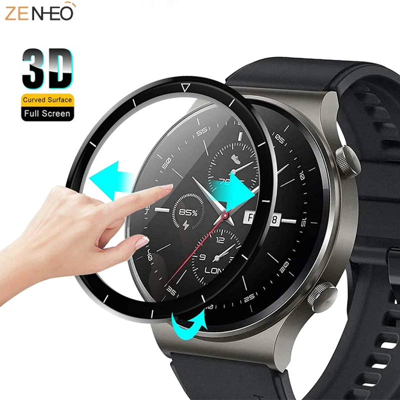 3D Curved Composite Full Coverage Protective Film For Huawei Watch GT2 Pro GT2 Pro Smartwatch Screen HD Clear Protective Film