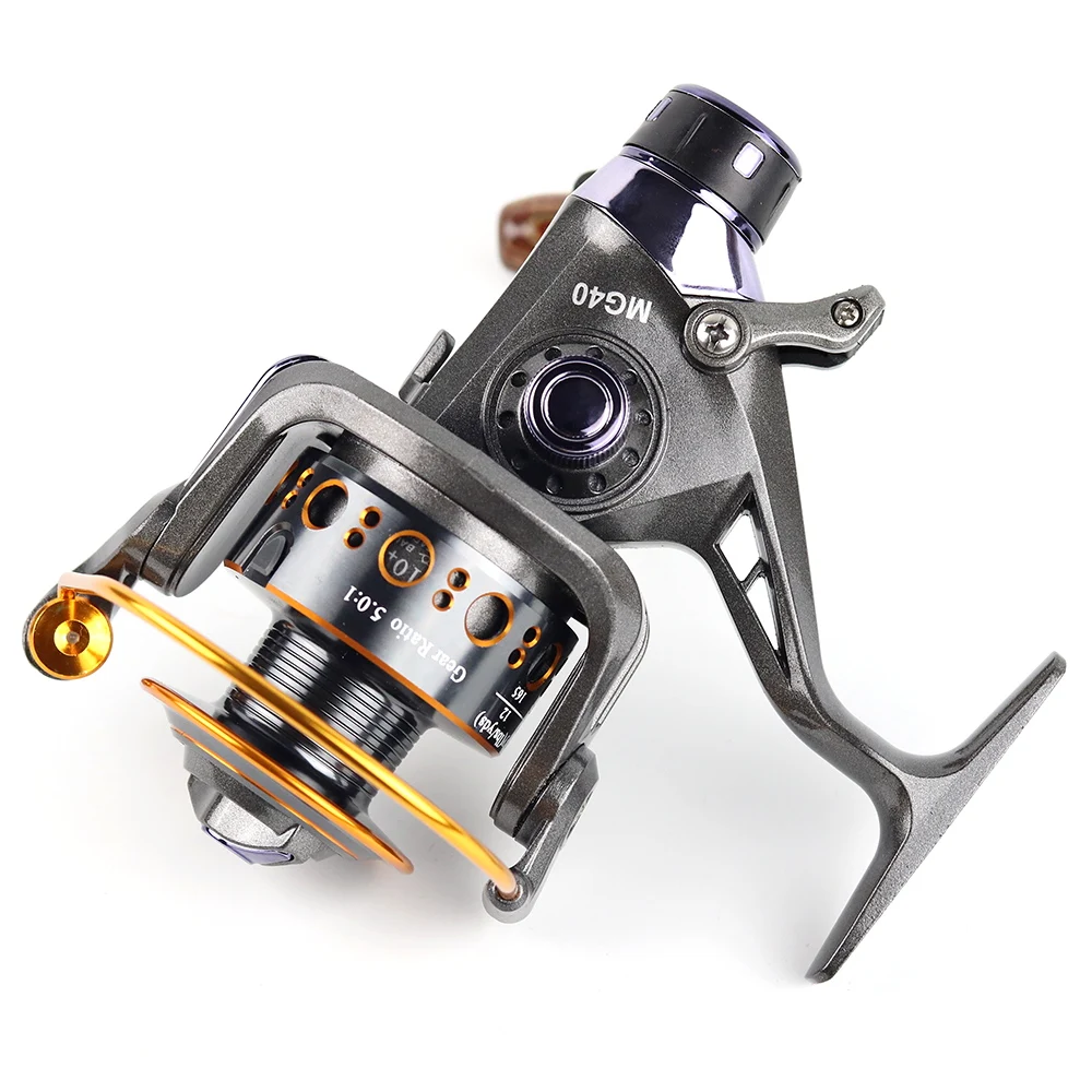 Yumoshi 3000- 6000 Metal Spinning Fishing Reel 10+1BB Saltewater Carp Fishing Reel Front and rear brake Speed ratio 5.0:1 5.2:1 image 5