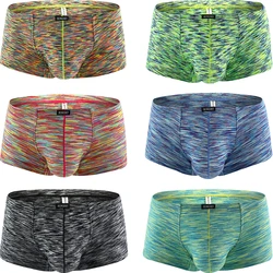 Men's Stretch Boxer Underwear Sexy Low Rise Men Pouch Boxer Shorts