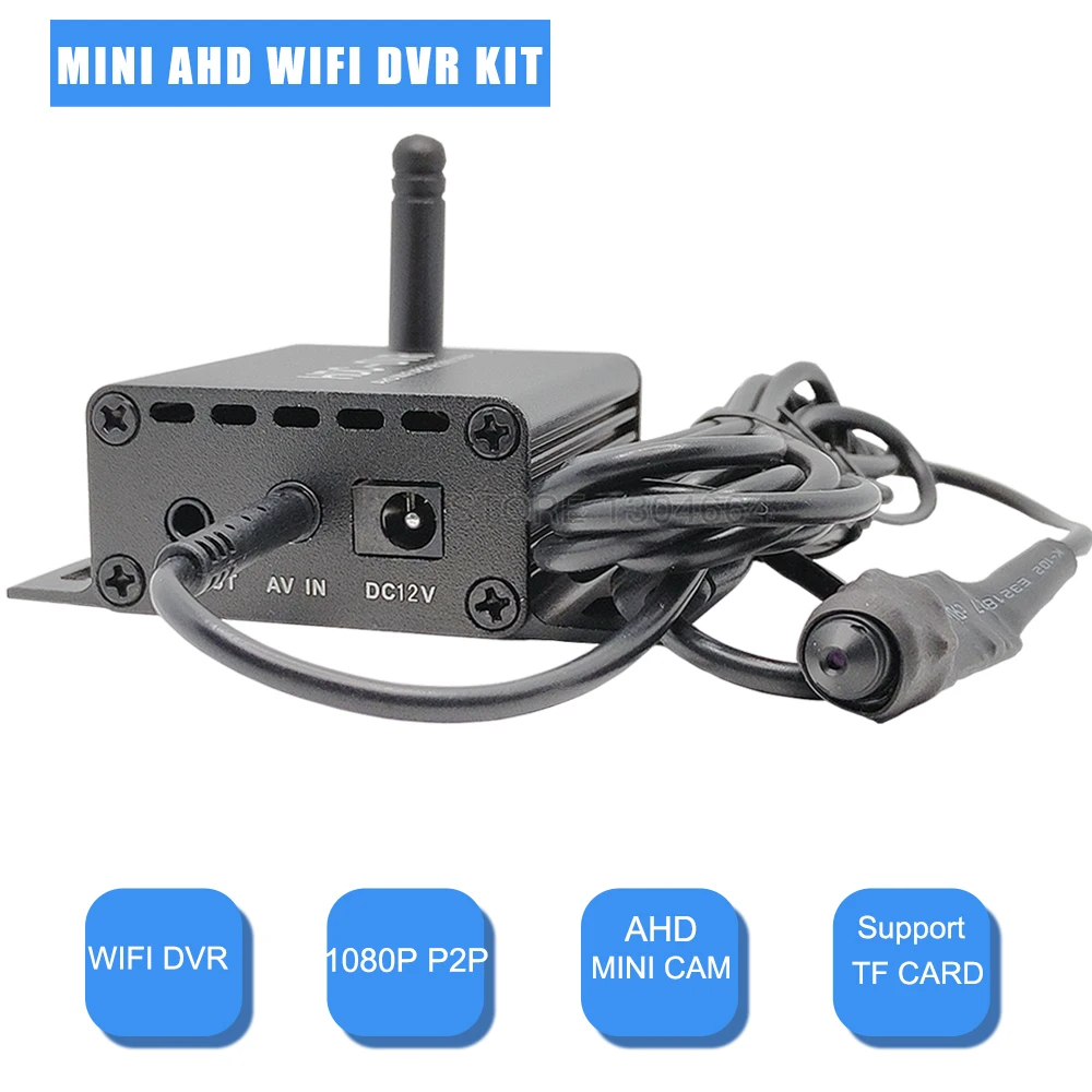 

HD 1080P Mini Wifi DVR Kit With 2.0MP Mini Camera 1CH AHD Video Recorder Indoor Wireless Small Security Surveillance Video DVR