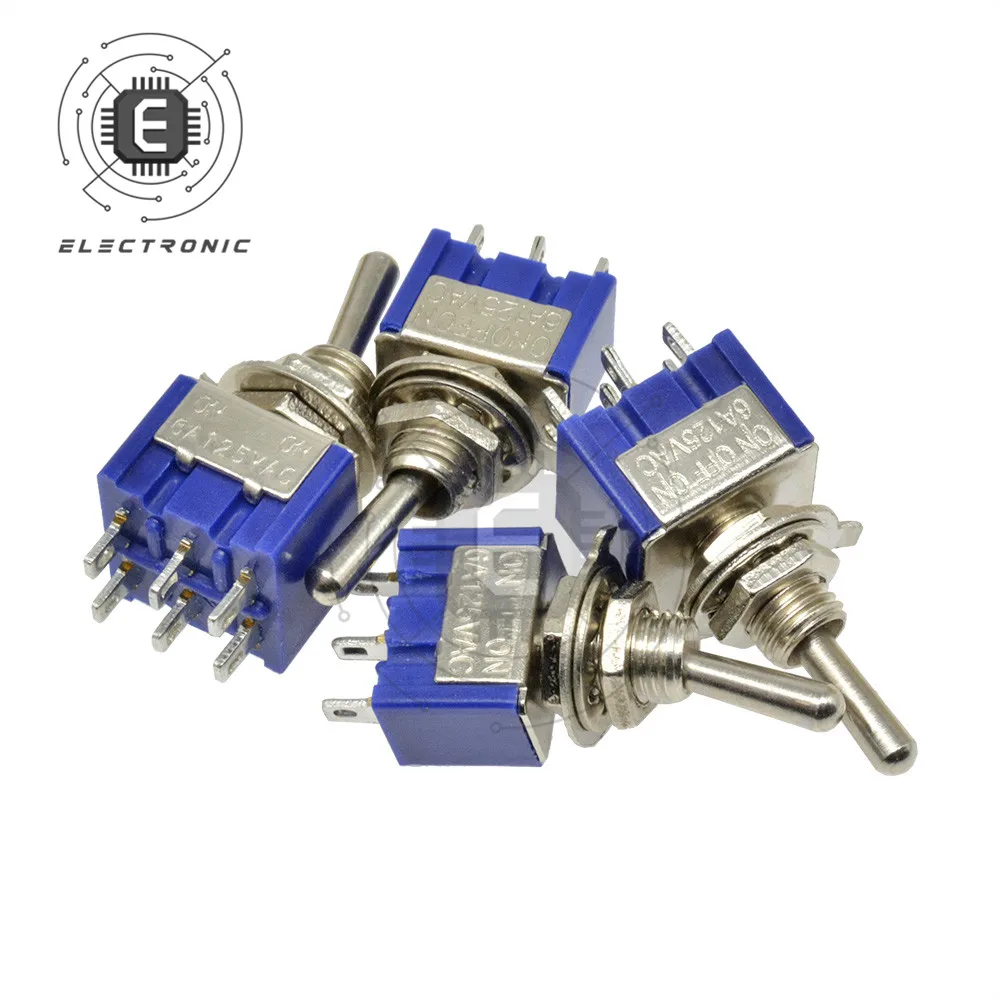 MTS-102/103/202/203/302/303/402/403/123/223/sono disponibili diversi tipi di interruttori a levetta in miniatura