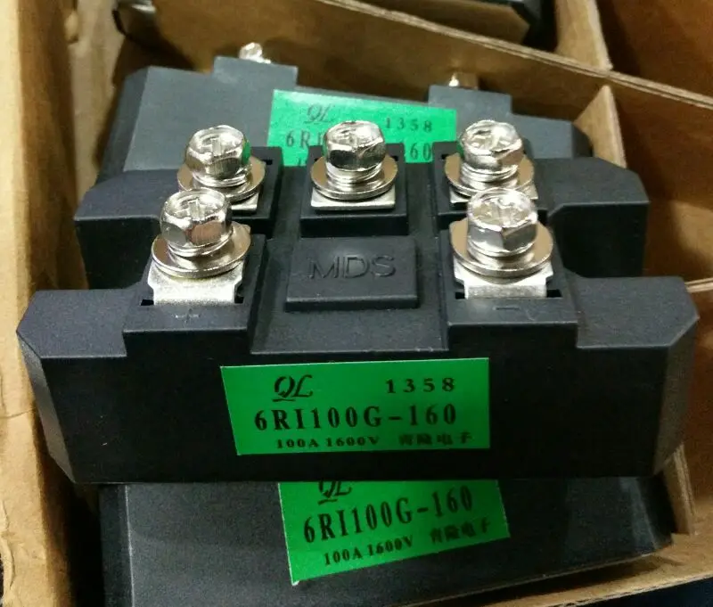 Máquina de corte trifásica nova do fio da máquina da faísca do módulo do retificador de mds100a 1600 v 6ri100g-160 dedicado