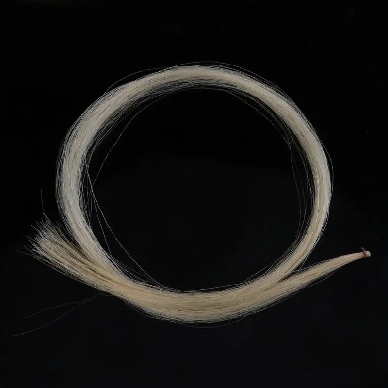 Violin Bow Hair Universal Yellow+White Stallion Horse Hair for Violin Bow Stringed Musical Instruments Violin Accessories