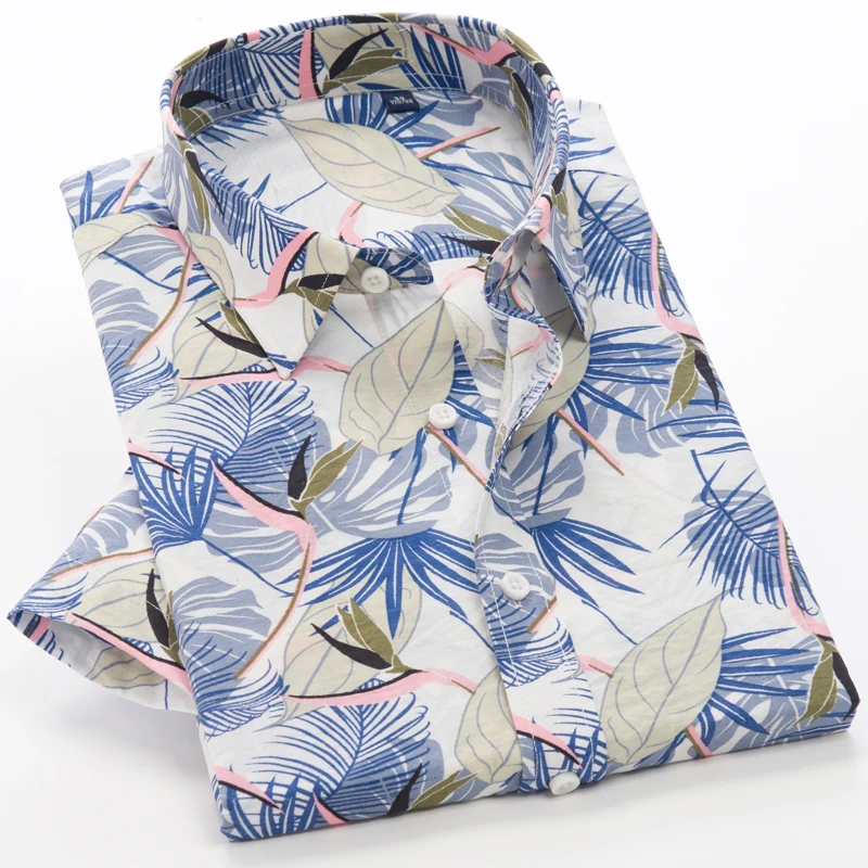 Camisa floral de manga curta masculina, camisa de algodão respirável, estilo praia, tamanho grande, 7XL, 8XL, 9XL, verão, nova, elegante, 2024