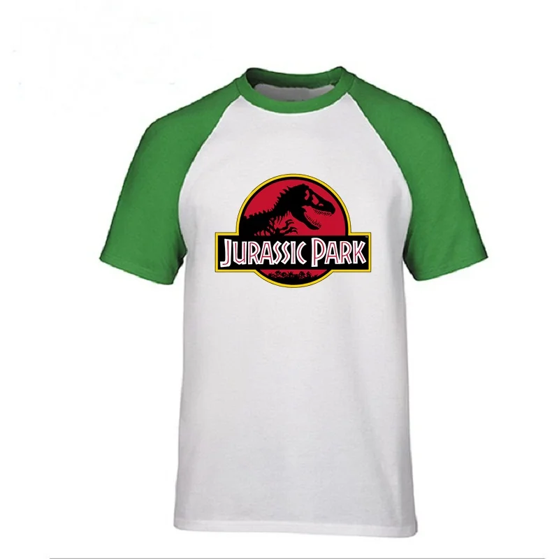 men tops JURASSIC PARK T-shirts gyms Workout mens Tshirt beach surfing t shirt Dinosaur World Graphic youth hipster topshirts