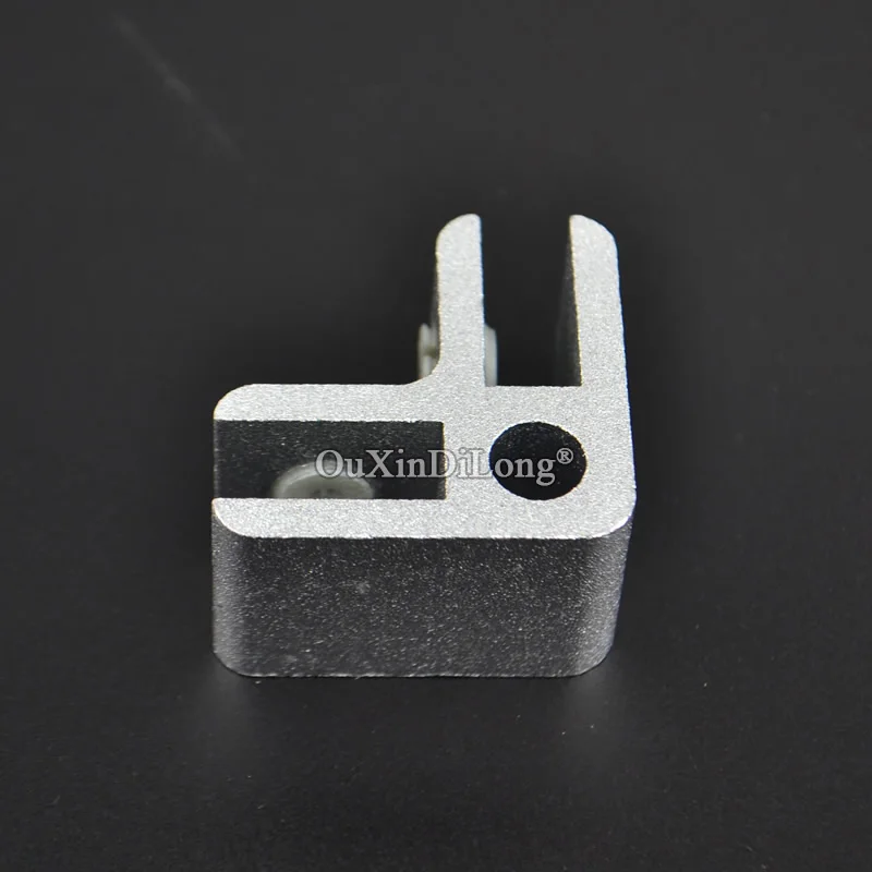 DHL Shipping 100PCS Multi-functional Aluminum Alloy Glass Clamps Acrylic Showcase Clips Connectors No Drilling for 8mm Thickness