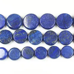 Wholesale Lapis Lazuli Disc shape Beads15