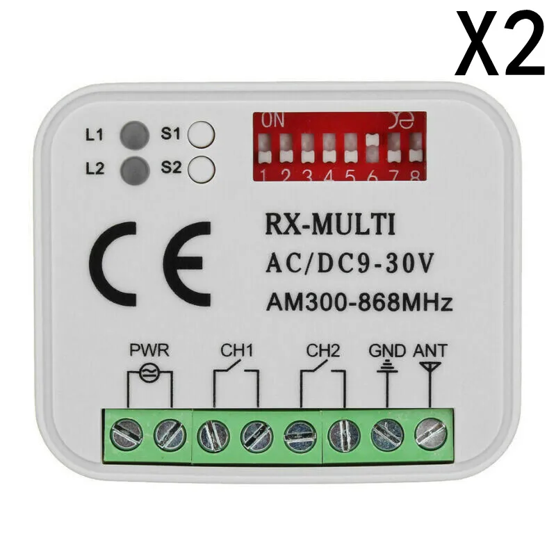 Imagem -03 - Receptor Universal do Controlador do Receptor 300 900mhz da Porta da Garagem do Rádio Allmatic 433868 Mhz