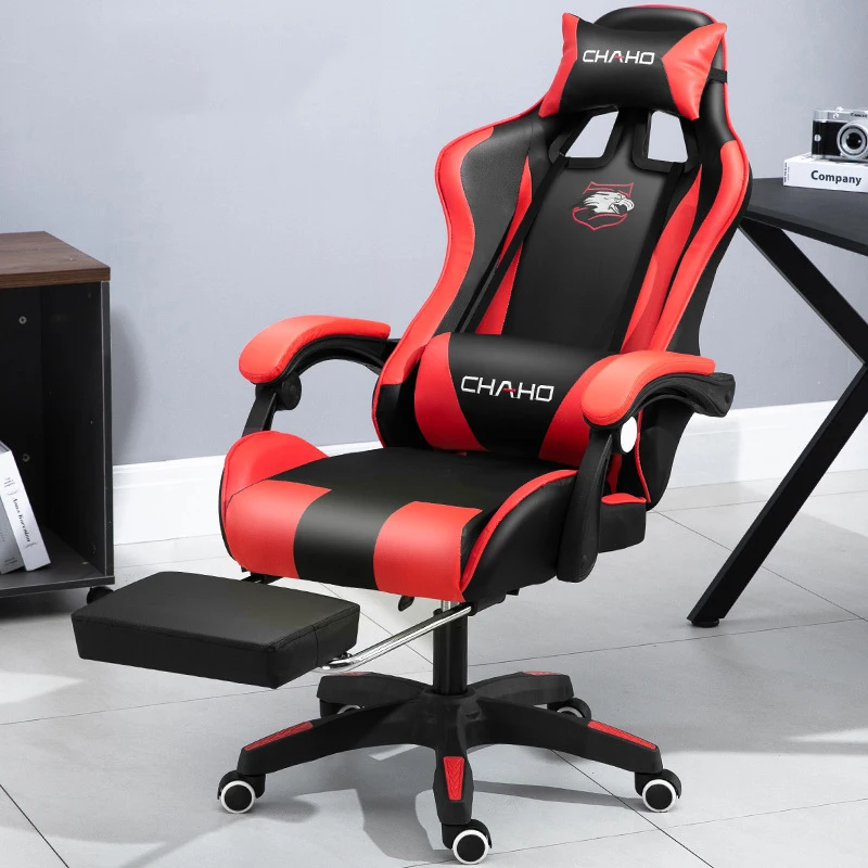 WCG Gaming Chair Computer Chair High-quality Gaming Chair Leather Internet LOL Internet Cafe Racing Chair Office Chair Gamer New