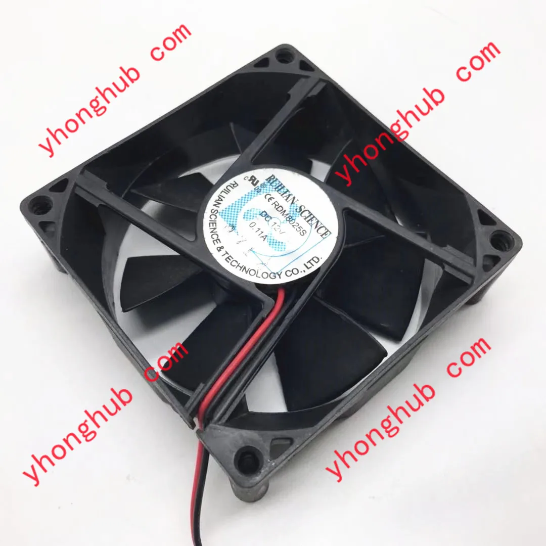 

XINRUILIAN RDM8025S DC 12V 0.11A 80x80x25mm Server Cooling Fan