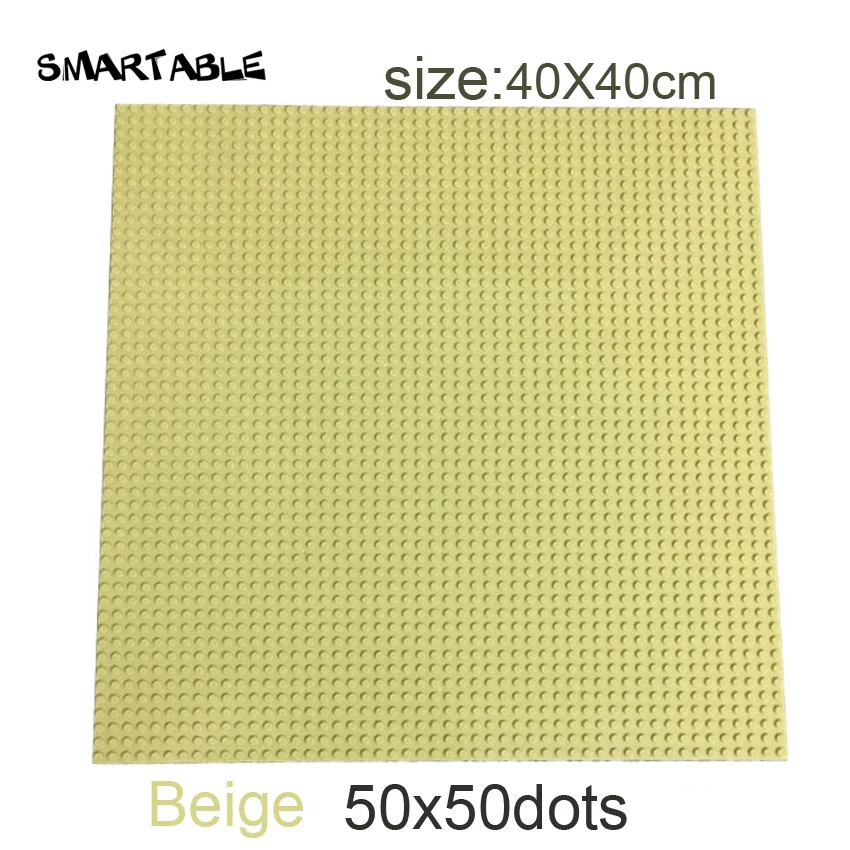 Smartable Baseplate 50x50 For Small Building Blocks Base Plate MOC Parts DIY Toys Compatible All Brands Christmas Gift 2pcs/lot