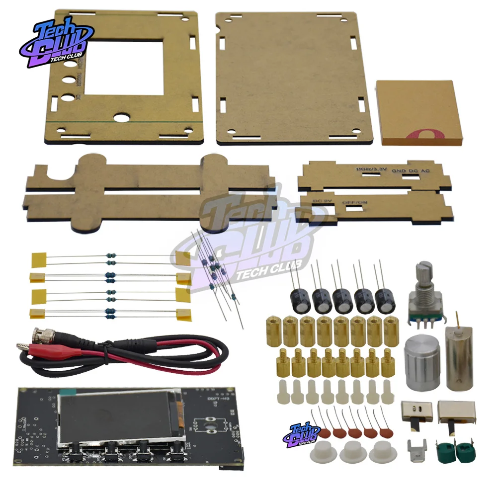 2.4 inch DSO328 Oscilloscope Mini Digital Tester 1MSPS TFT LCD Atmega328p STM32 12-Bit Probe BNC Byond DSO311 DIY Kit