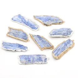 Trendy Natural Rough Rock Pendant Irregular Spodumene Charms for DIY Necklace Earring Jewelry Making Accessories 12x30mm-15x40mm