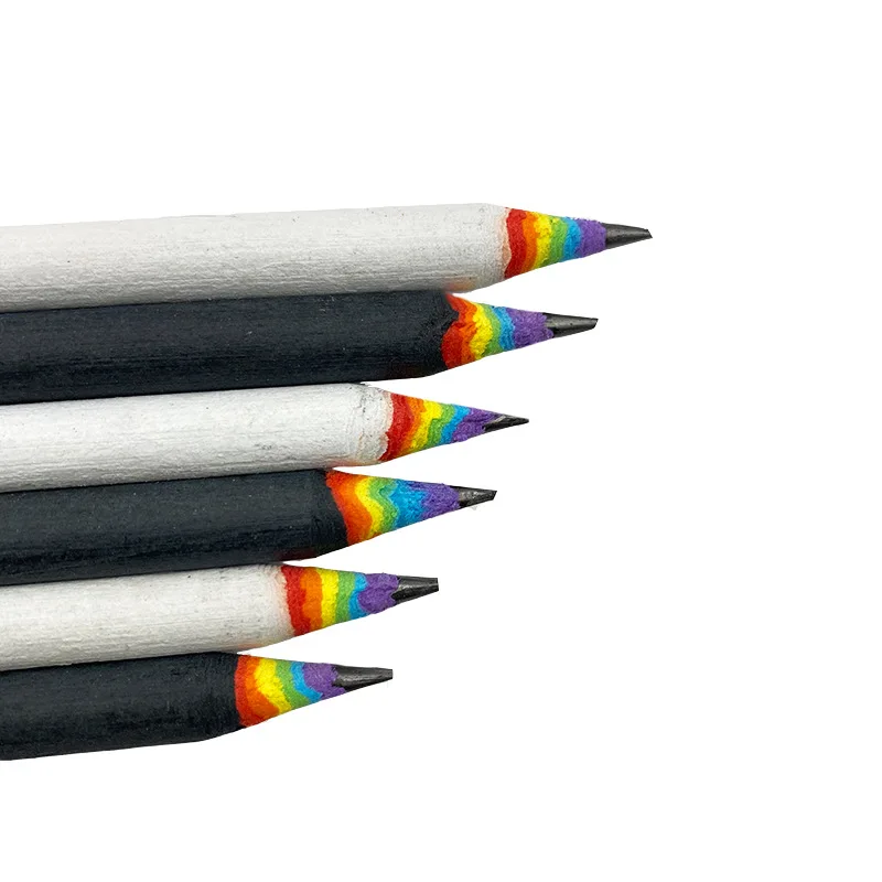Карандаш 2B карандаш всех цветов радуги канцелярские принадлежности для рисования милые карандаши для школы из липы для офиса и школы