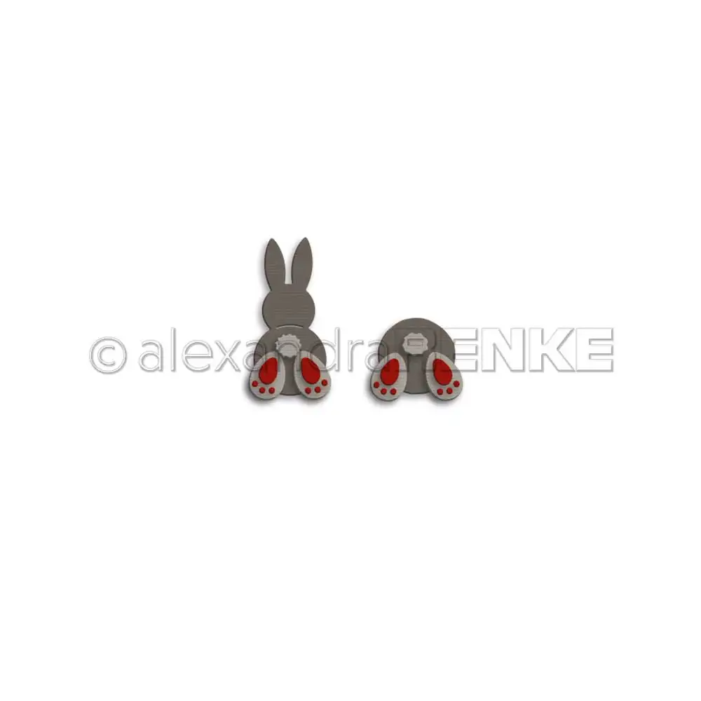 Piggy Craft metal cutting dies cut die mold Easter cute bunny butt Scrapbook paper craft knife mould blade punch stencils dies