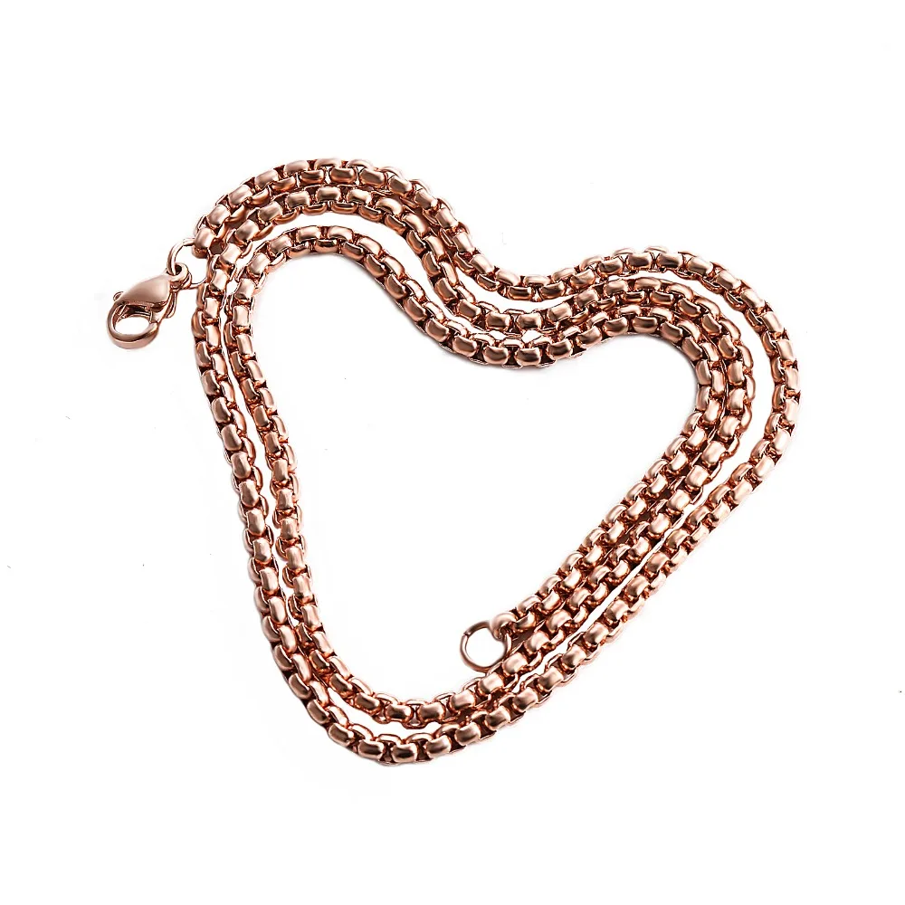 1 Stück Edelstahl-Perlenkette Figarokette für Anhänger Herren Damen Halskette Schmuckzubehör – Detail 5
