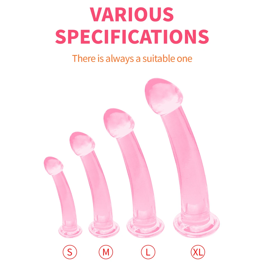 Soft Jelly Dildo Suction Cup Masturbator Realistic Dildos Anal Ass Butt Plug Prostate Massage Sex Toy For Adult Women Men