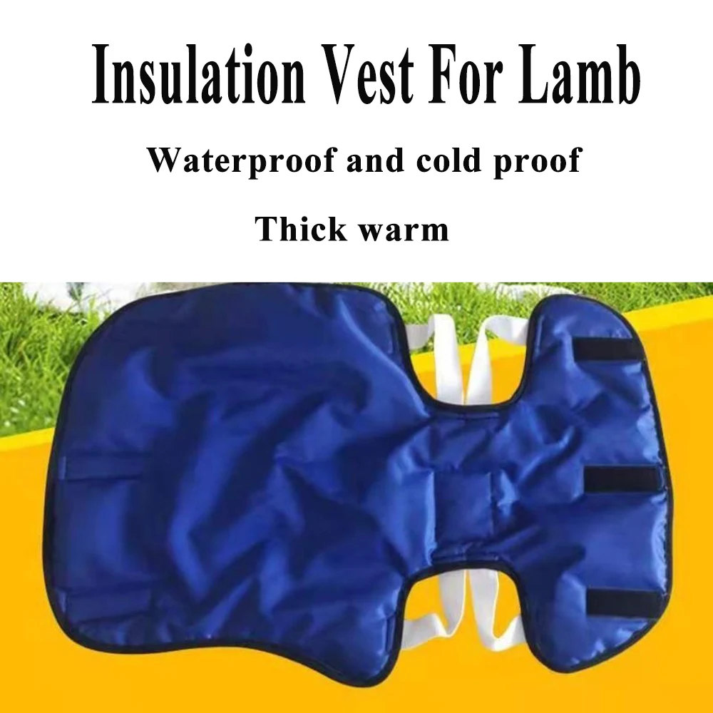 1PCS 양 양고기 염소 암소 송아지 따뜻한 코트 조끼 자켓 겨울에 두꺼운 보호 Wold 예방 방수 도구 용품