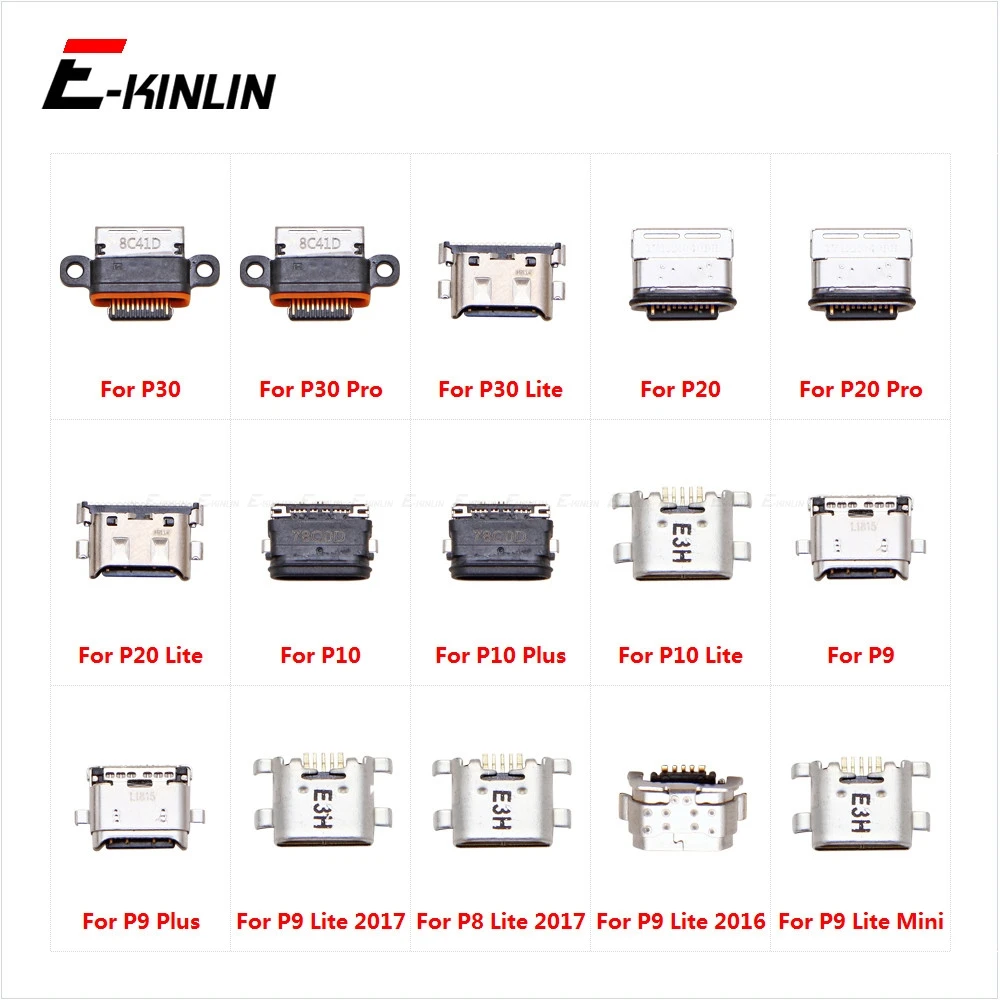 Micro USB Jack Connector Socket Type-C Charging Port Charge Plug Dock For HuaWei P30 20 Pro P10 P9 Plus Lite Mini 2017 2016