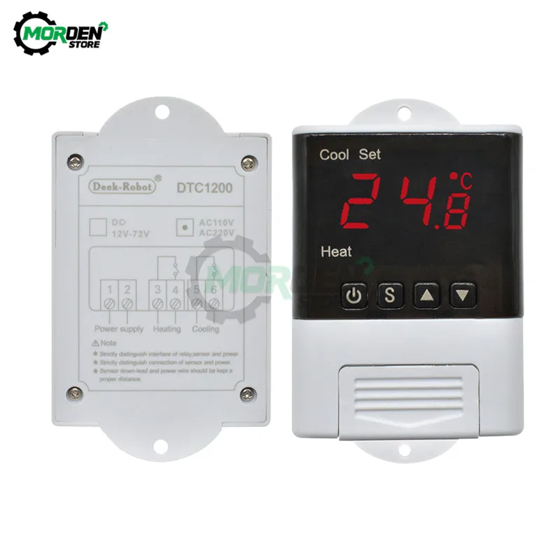 DTC1200 DTC2210 DTC1110 AC 110V 220V Digital WIFI Thermoregulator Thermostat Temperature Controller Cooling Heating Switch