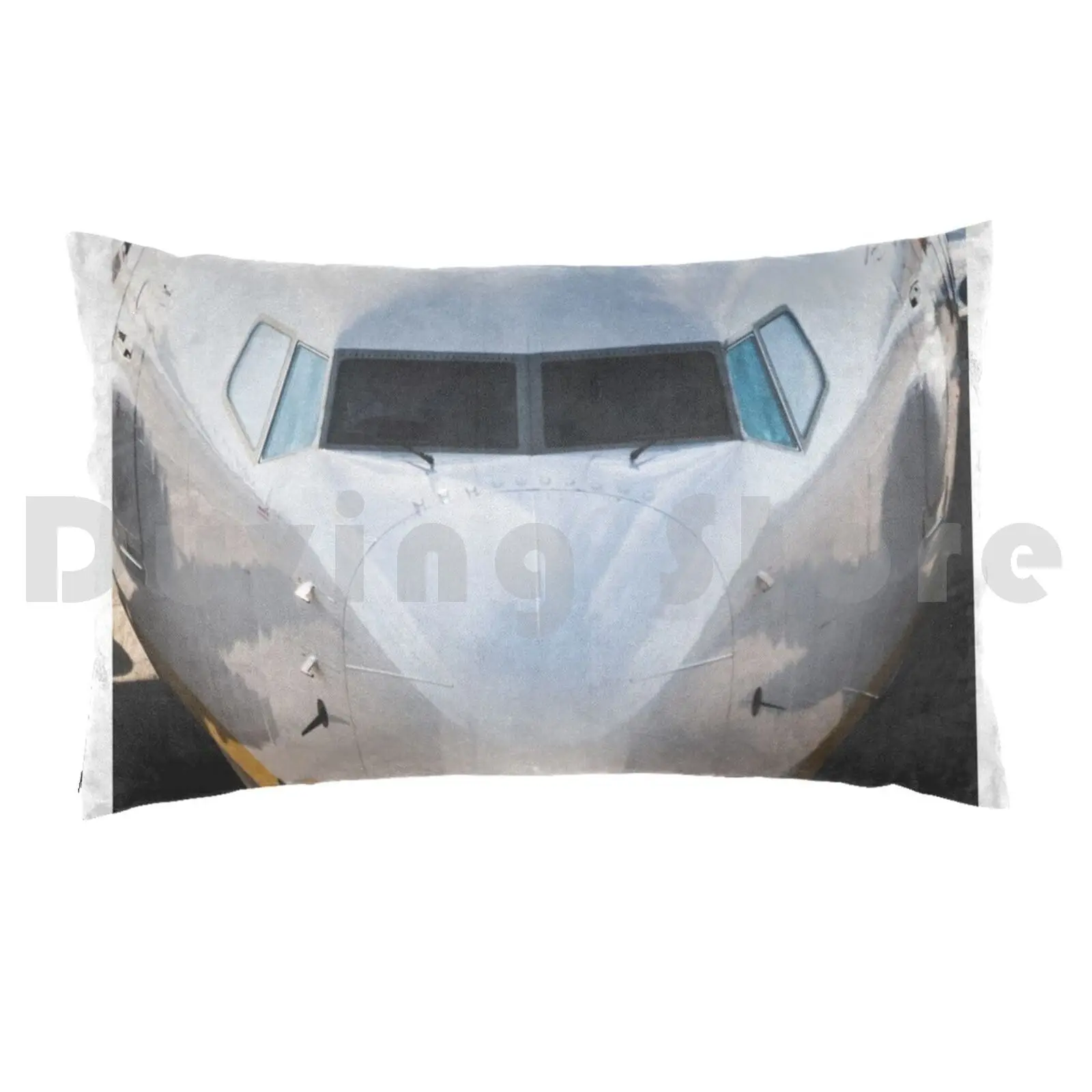 Boeing 737 Front Nose Profile Pillow Case DIY 50*70 Aviation Boeing Pilot Airplane Flight Flying Airport Plane