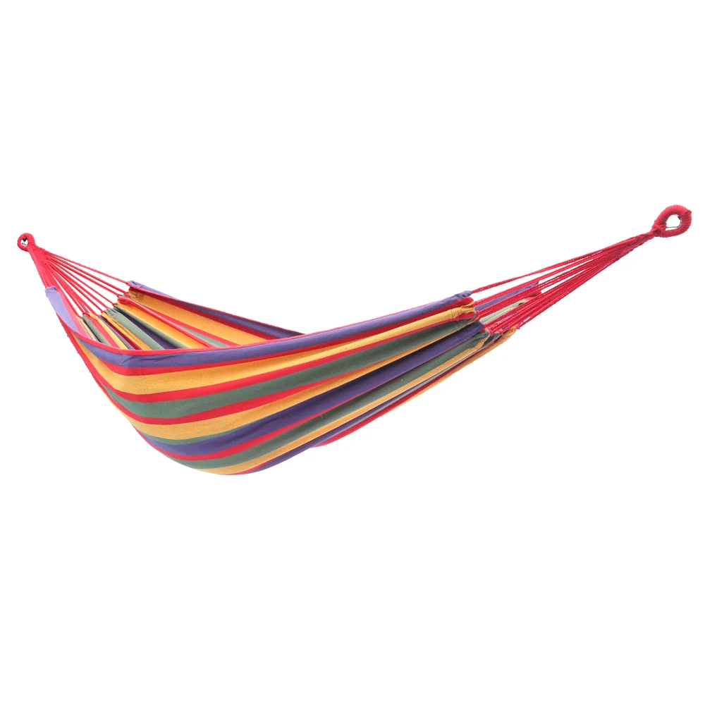 Five Colors 200*150cm Portable Polyester & Cotton Portable Hammock Outdoor Hammock Garden Sports Home Travel Camping Swing