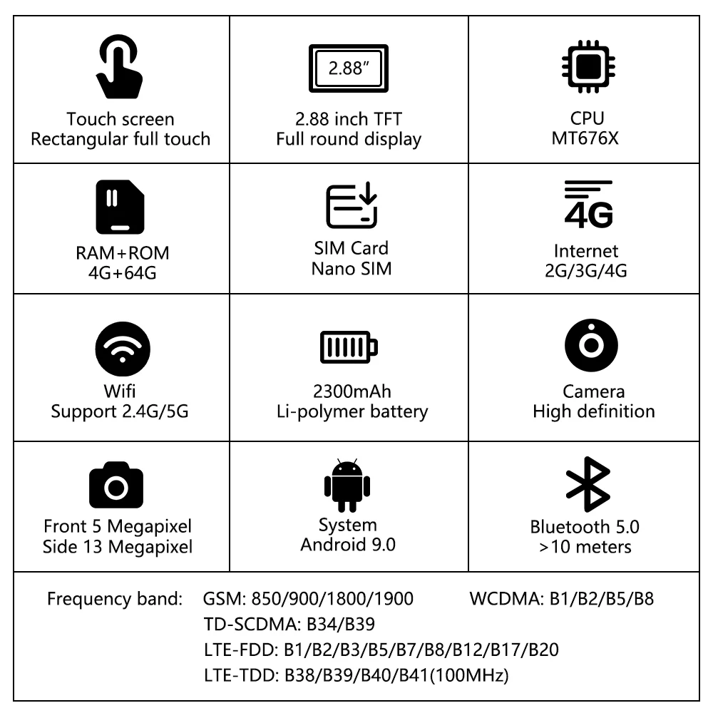 Imagem -06 - Smartver Unissex Relógio Inteligente Versão 4g Mais 46gb 5g Wi-fi Google vk Fackbook App Negócios Jogos para Xiaomi Huawei Apple Ios Novo 2023