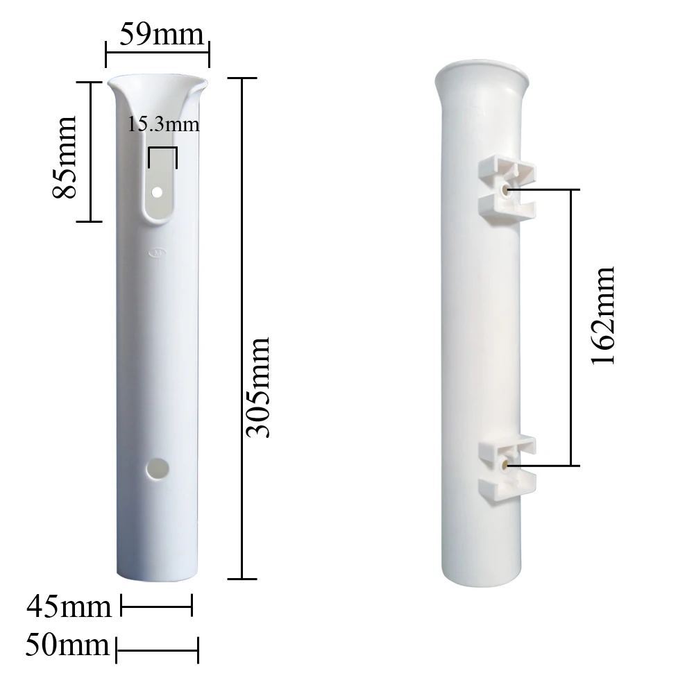 Support de canne à pêche pour bateau, support de canne à pêche en plastique pour caisse, support de canne Portable pour stockage