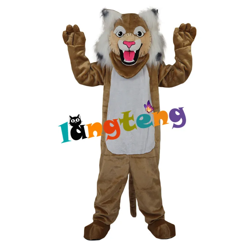 

857 Brown Wildcat Stray Cat Hare Racoon Animal Costume Adult Cosplay Character Design