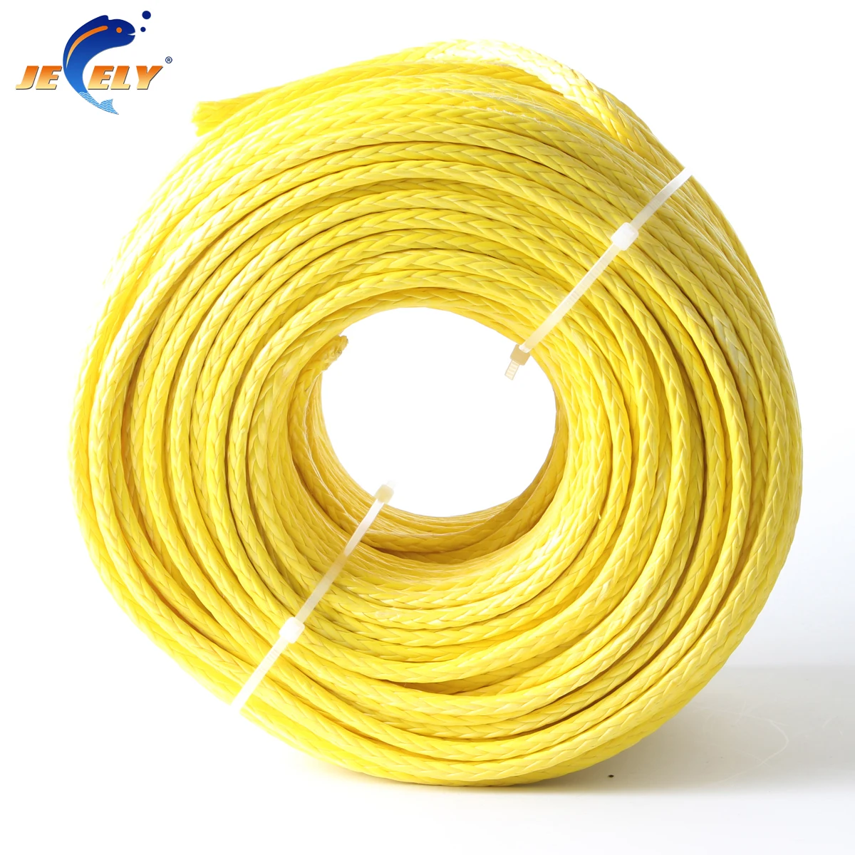 Cuerda de cabrestante trenzada de fibra hueca Uhmwpe, 100m, 4mm, 12 hebras, 1500kg