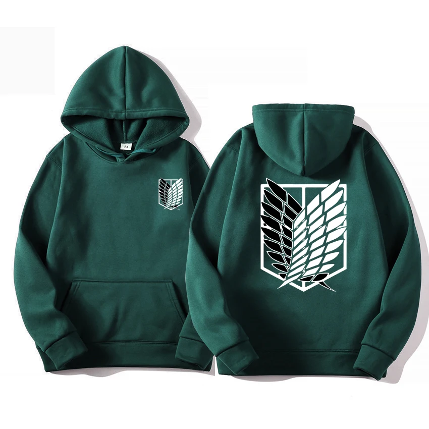 Sudadera con capucha de Attack on Titan para hombre y mujer, ropa de calle de Anime, Jersey Harajuku