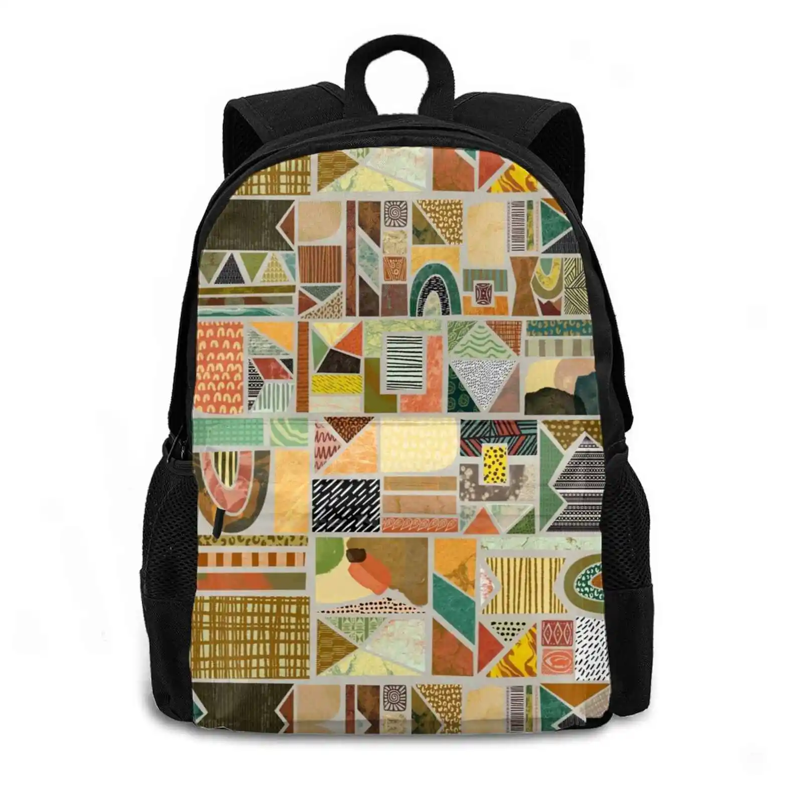 Afrika Art Design Hot Sale Schoolbag Backpack Fashion Bags Cirle Modern Abstract Marble Concrete Minimalhome Decorhome